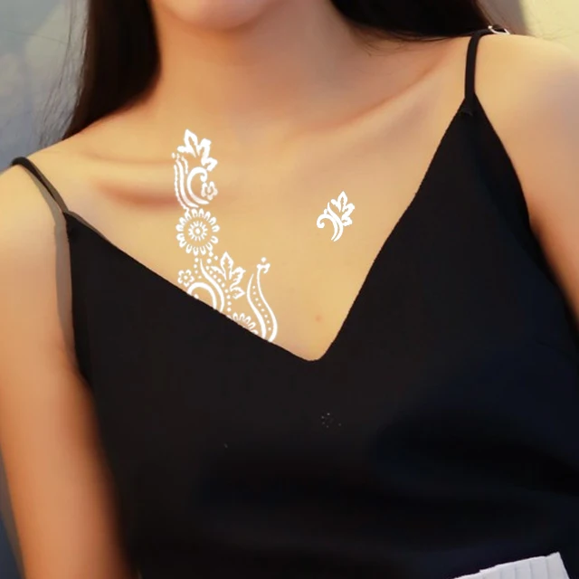 wholesale custom temporary tattoo body art festival stickers bishop henna stencil Use with Henna Cones tattoo gizmo