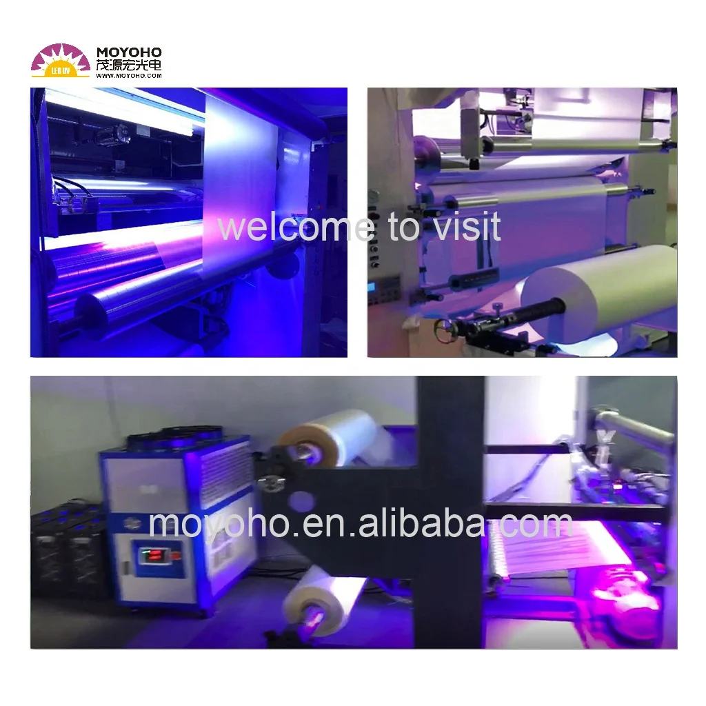 Moyoho с водяным охлаждением УФ LED Лечение Покрытие ультрафиолетовая лампа Светодиодная УФ-системы для