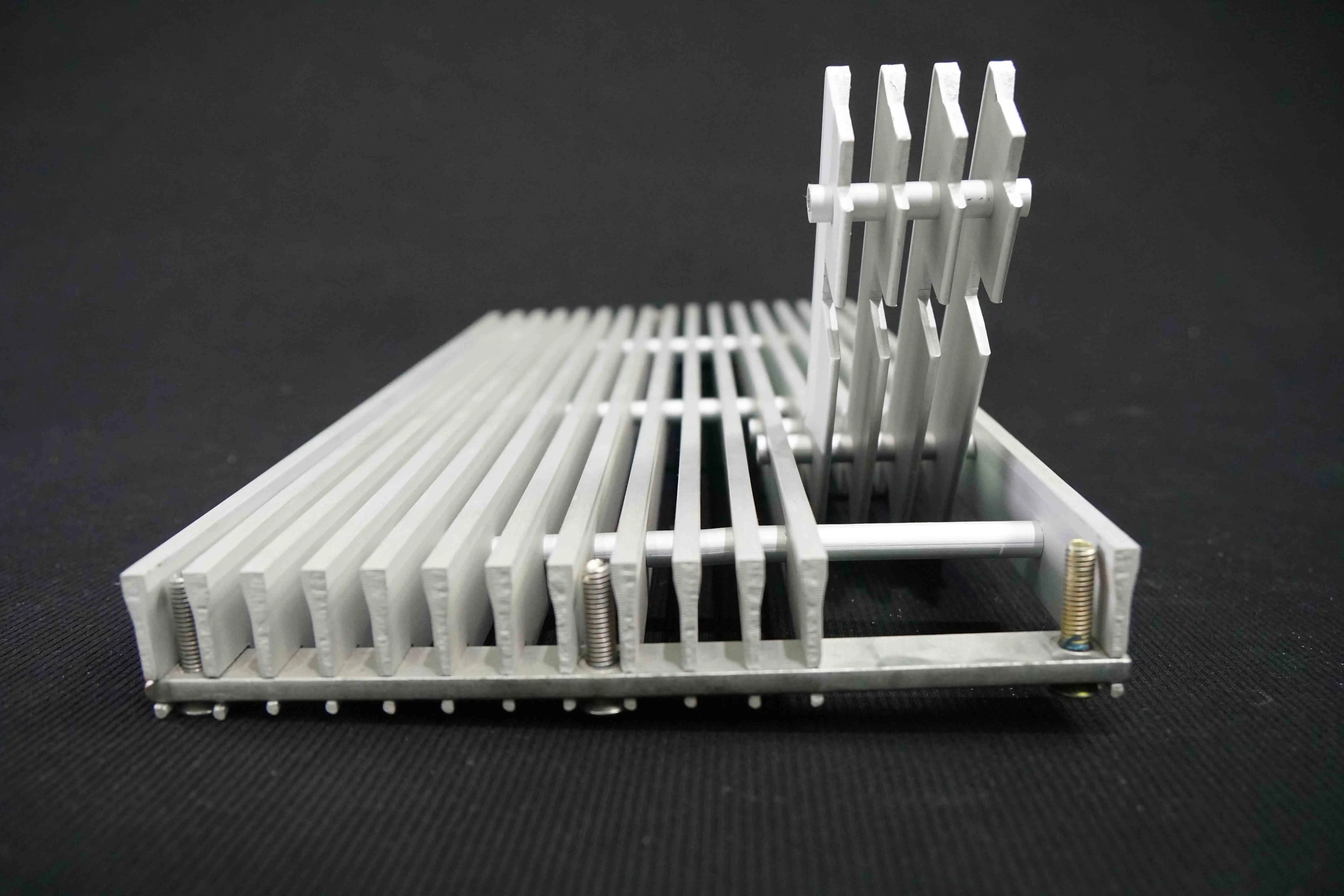 Anodized aluminum floor ducting vent grille for hvac system