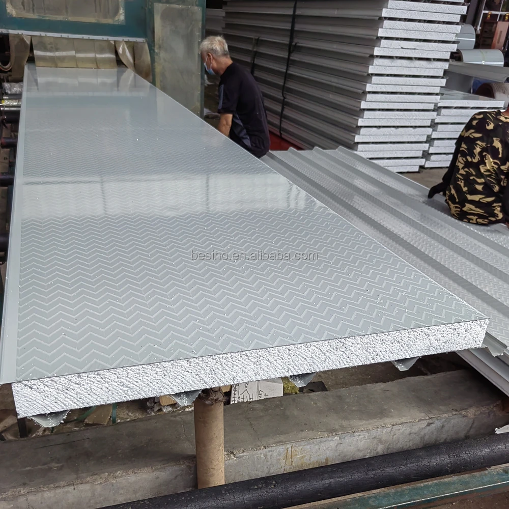 Thermal Insulation Eps Sandwich Panels Suppliers Roof Sandwich Panel Soundproof Insulated Steel 50mm Ral 9002 Eps Sandwich Panel