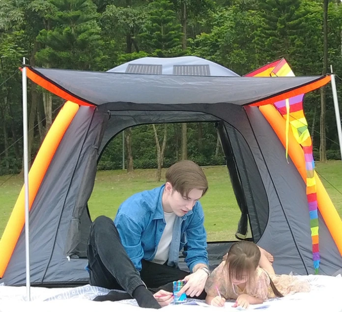 3-4 People large Space Power Park Canopy and Camping Tent Outdoor  Automatic Camping Solar Inflatable Tent for Self-driving Tour