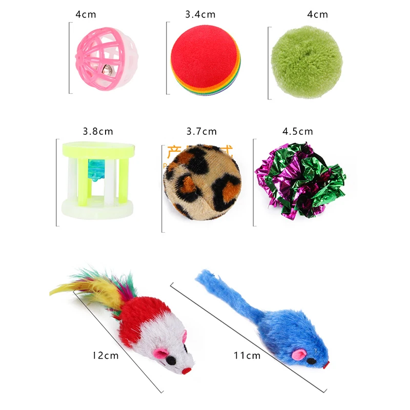 
28 pack pet cat toy set 2020 new cat toys pack with cat tunnel 