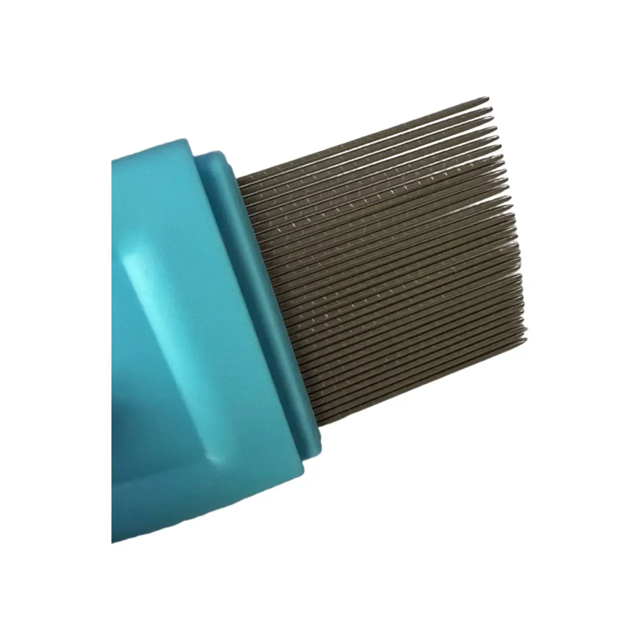 Oval Durable Thick Plastic Handle Spiral Lined Stainless Steel Long Pins Pharmacy Use Lice Nits Louse Flea Comb