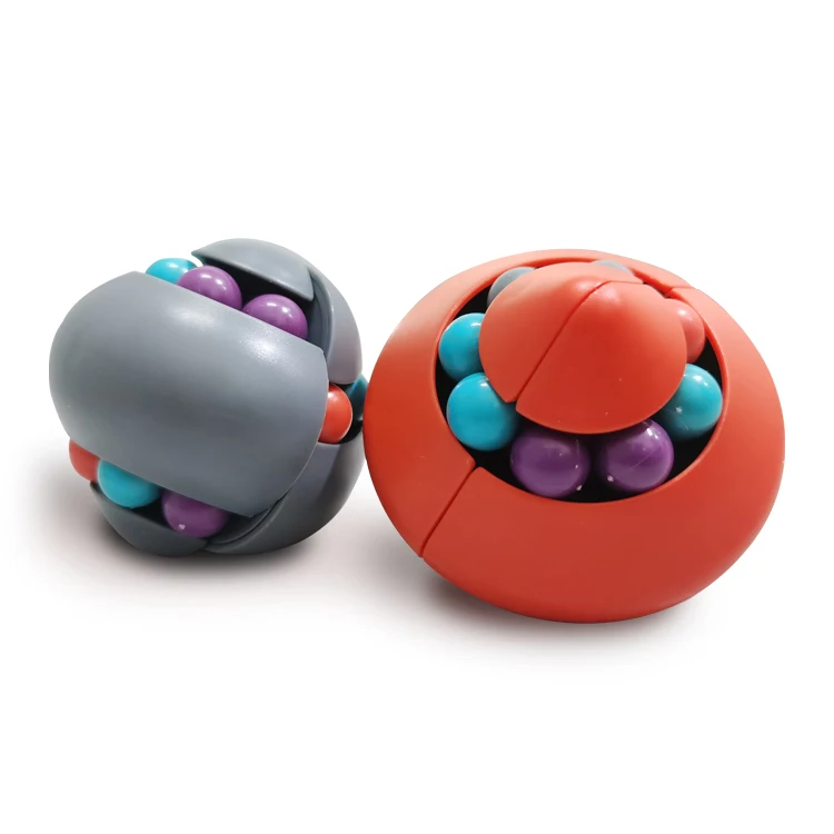 Hot sale decompression fingertip gyro sensory fidget toys rotating magic bean cube toy