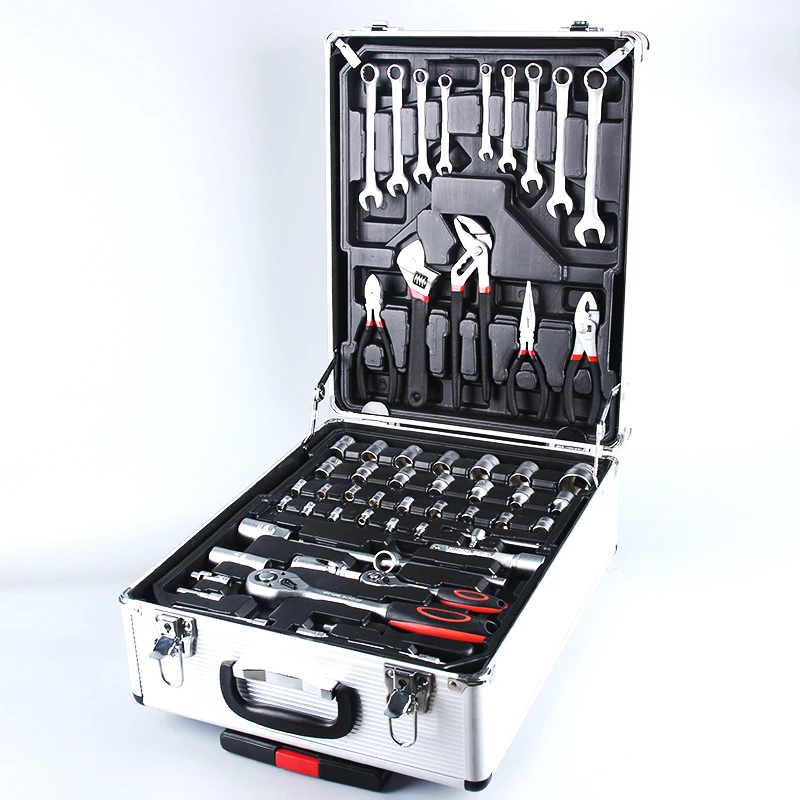 Manufacture wholesale 186pcs kraft mate electrical complete household tool box set