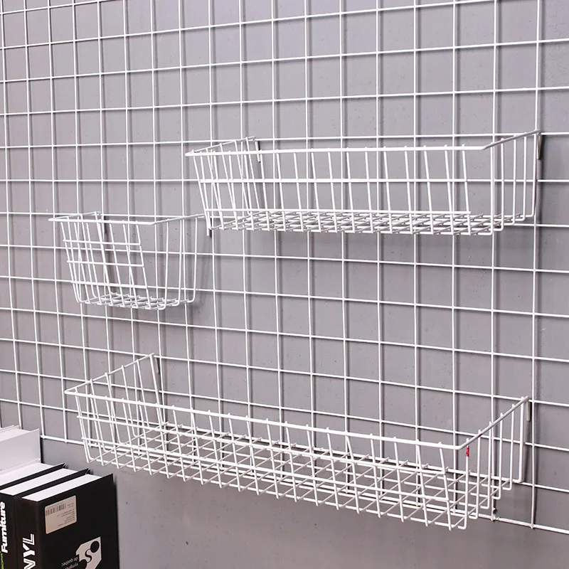 Factory direct sales mesh hanging basket tray shelf storage basket ins storage iron hanging basket