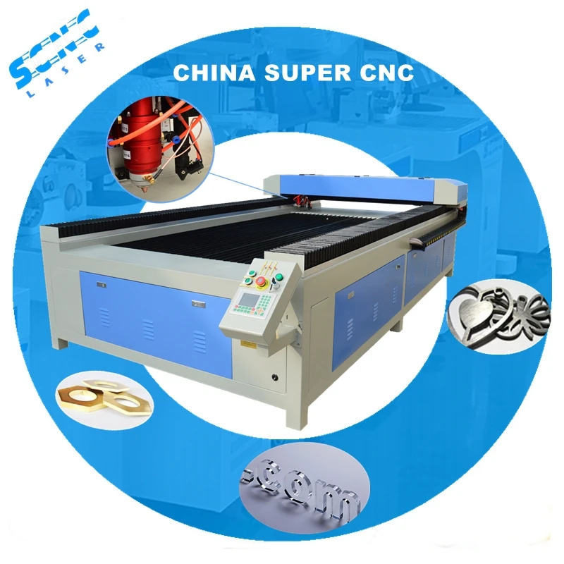 Supercnc High Precision 1325 Mixed Acrylic Stainless Steel Laser Cutting Metal Laser Cutting Machine Co2