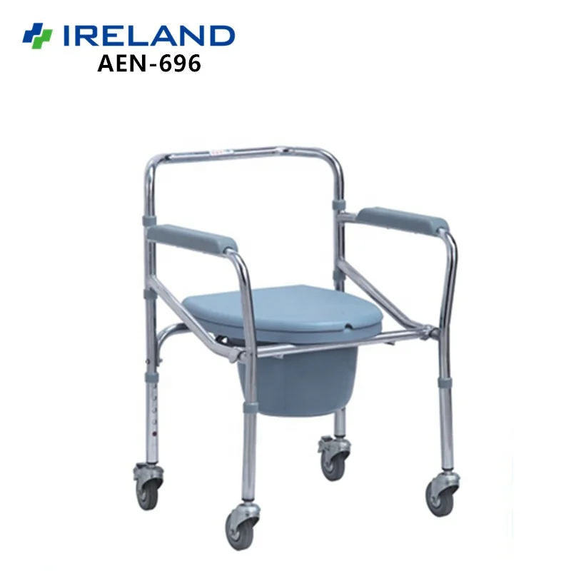 Foldable Commode Toilet Chair For Elderly Patient