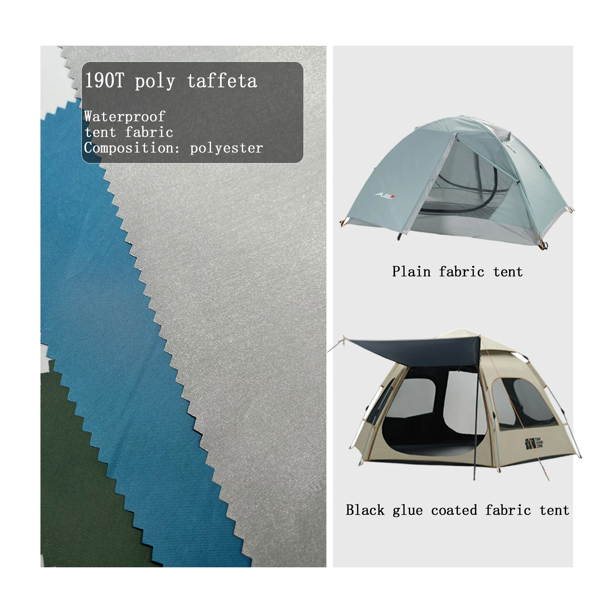 115gsm 190t coated with pa pu pvc 100% polyester taffeta for cloth fabric