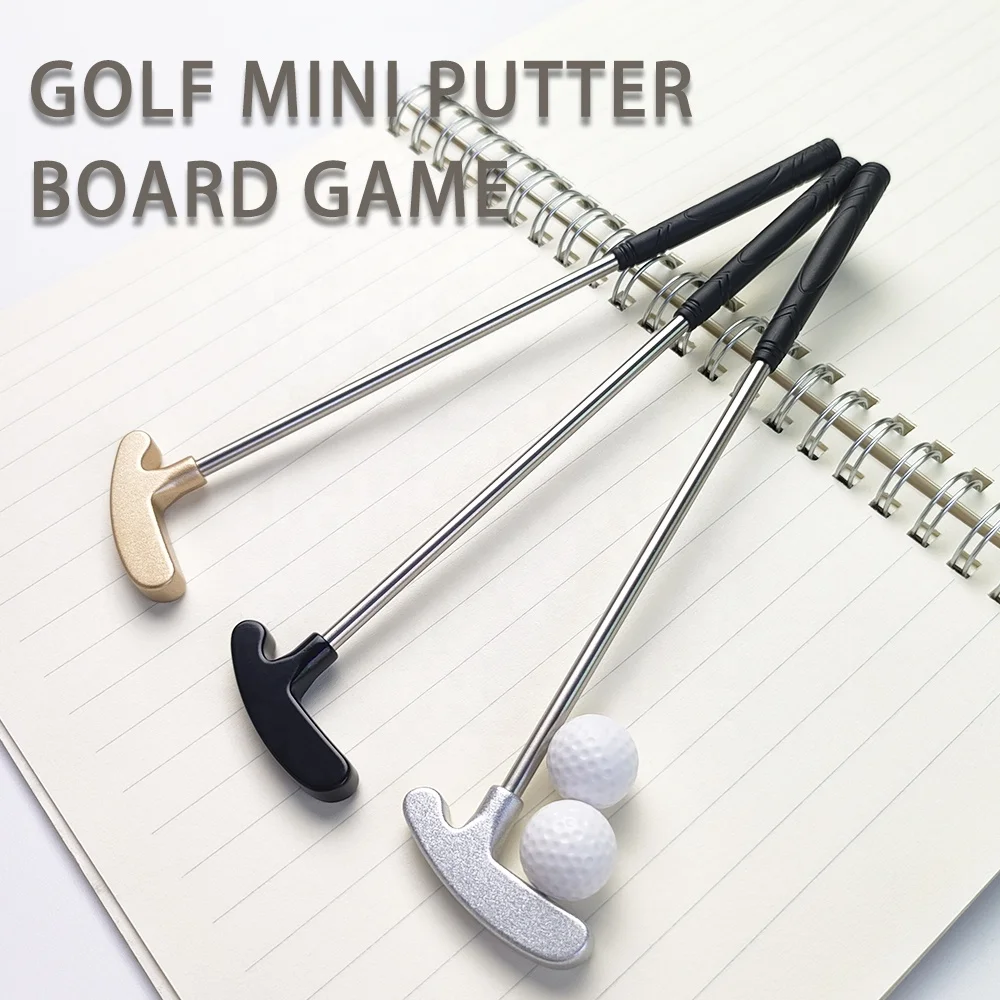 High Quality Golf Mini Putter Kids in Gold Silver Black 304 Stainless Steel Two-sided for Golf Putters Clubs