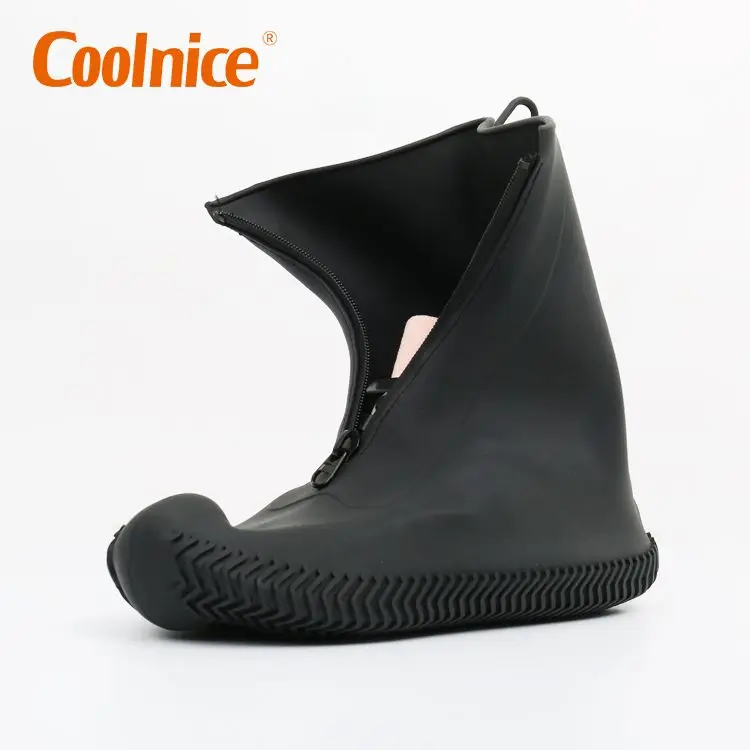 COOLNICE Silicon Protective Rain Shoes Anti-slip Reusable Rubber Waterproof Silicone Shoe Covers