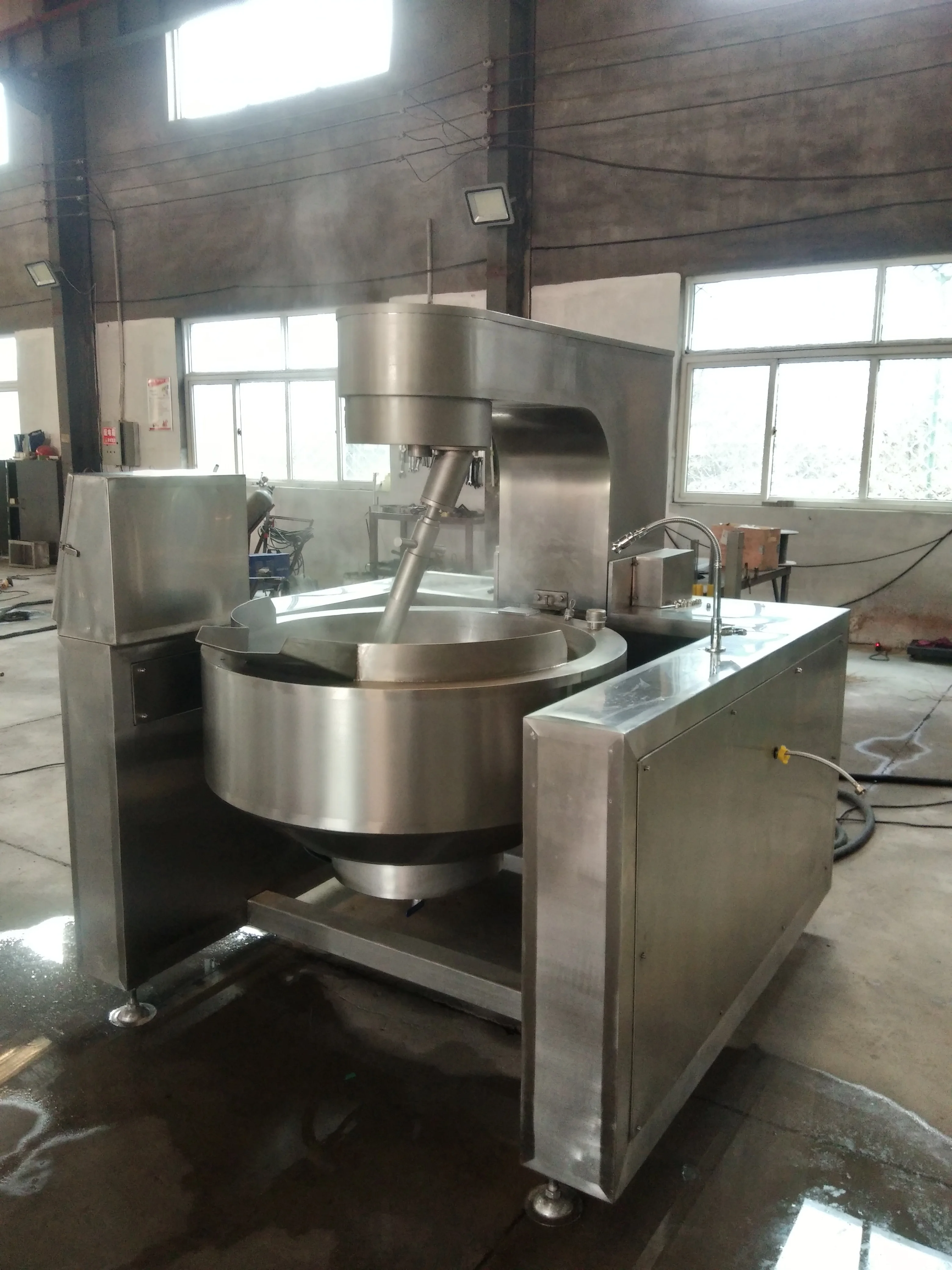 Good Quality Fried Rice Chilli Sauce Steam Biryani Cooking Machine Food  Automatic Pot Stirrer