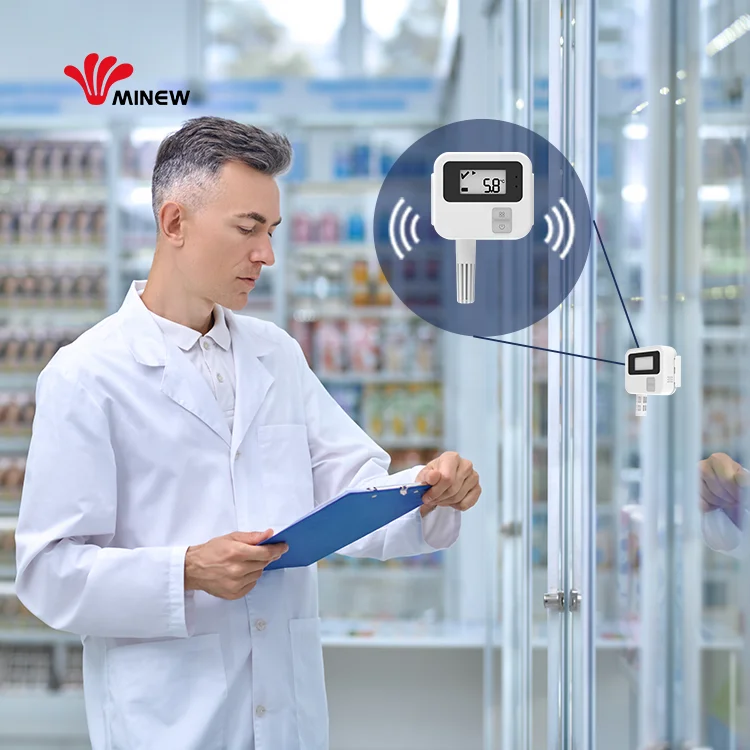 Digital Thermometer Hygrometer Industrial IoT Wireless Temperature Sensor BLE Data Logger Temperature Meter Digital Wireless Tem