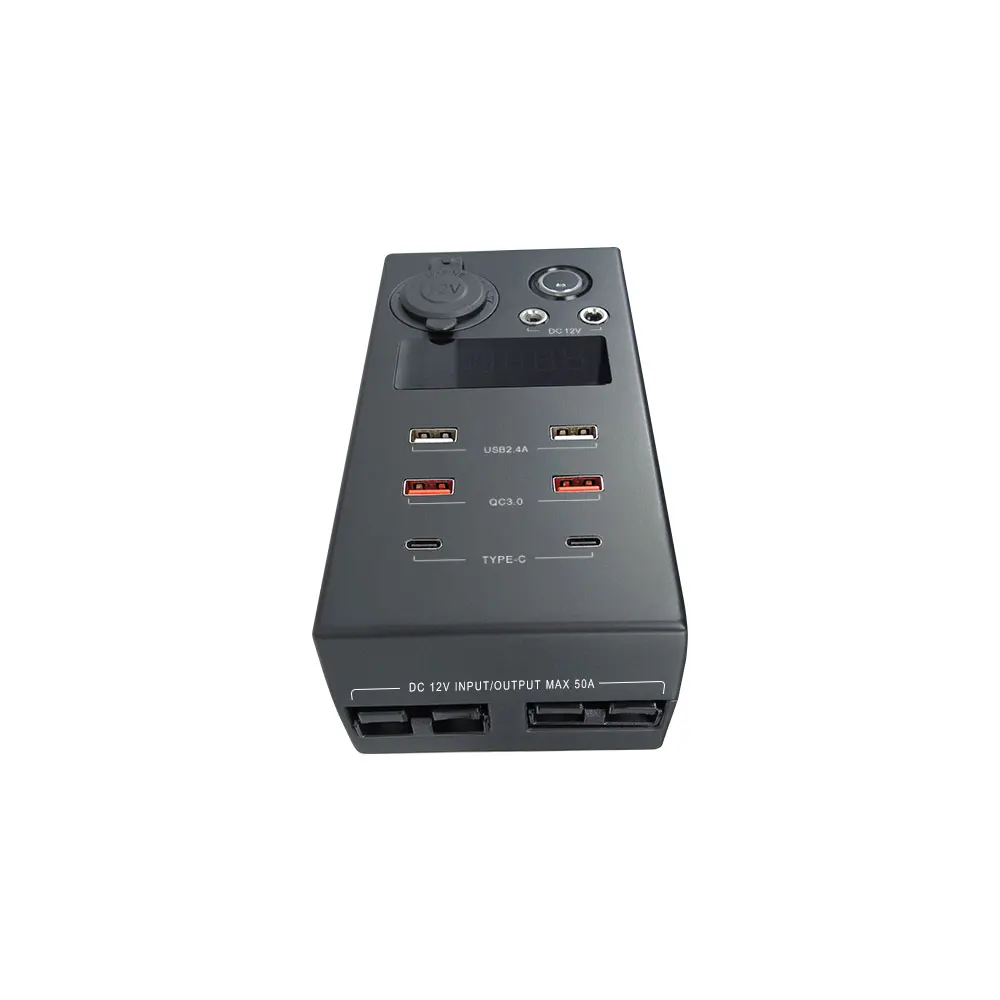 Camping AGM GEL lifepo4 load control box lithium battery pack accessories lithium