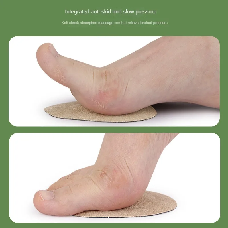 Custom Logo Forefoot Pad Invisible Reusable Cushion Ball Of Foot Pads Silicone Gel Metatarsal Pad