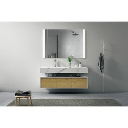 Professional Manufacturer Rectangle Lighted Illuminated Bathroom Wall Mirror For Hotel