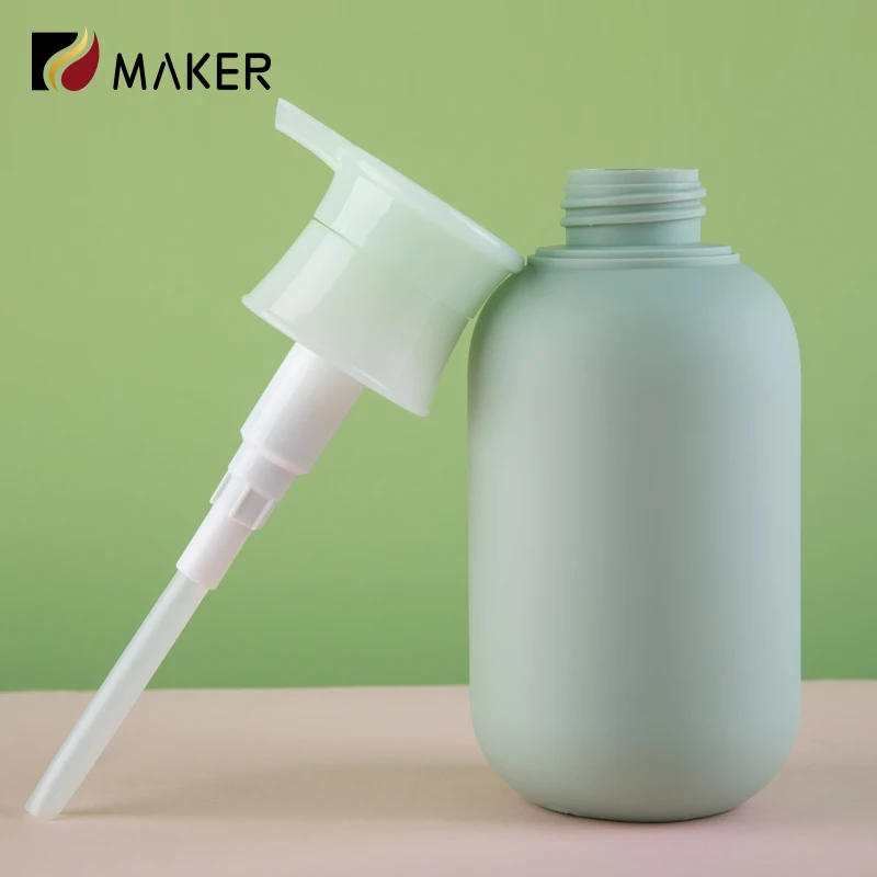 Body Milk Bottle 400ml Custom Matte HDPE Plastic Cosmetic Soft Touch Feeling Hair Conditioner Shampoo Bottle With Lotion Pump