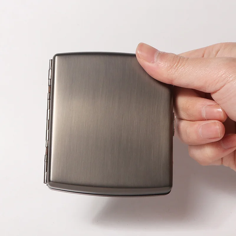 Futeng High Quality Metal Cigarette Case Wholesale Cigarette Box Custom Logo Portable Tobacco Pack Smoking Accessories