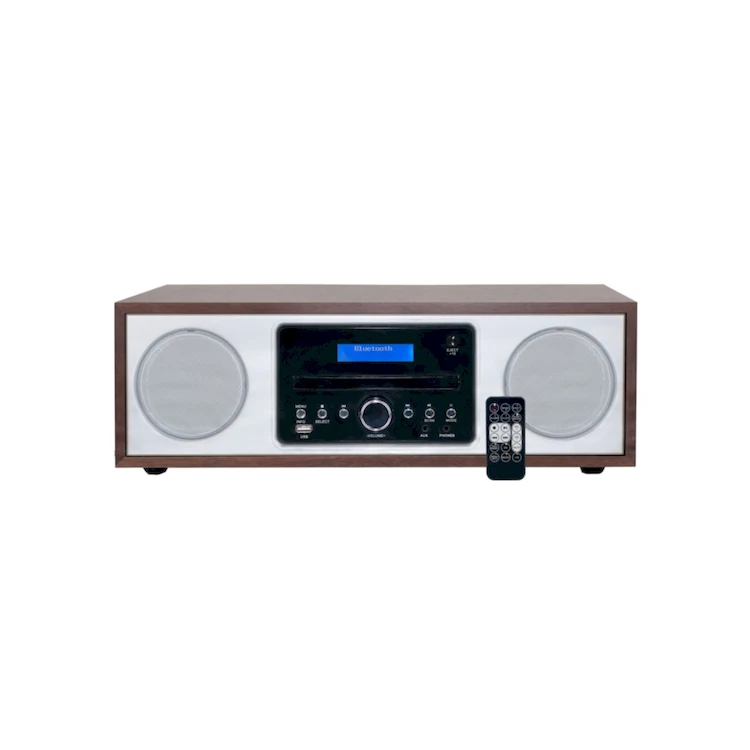 Professional Wholesale Walnut DAB/DAB+/FM Radio CD Player Wireless Charging