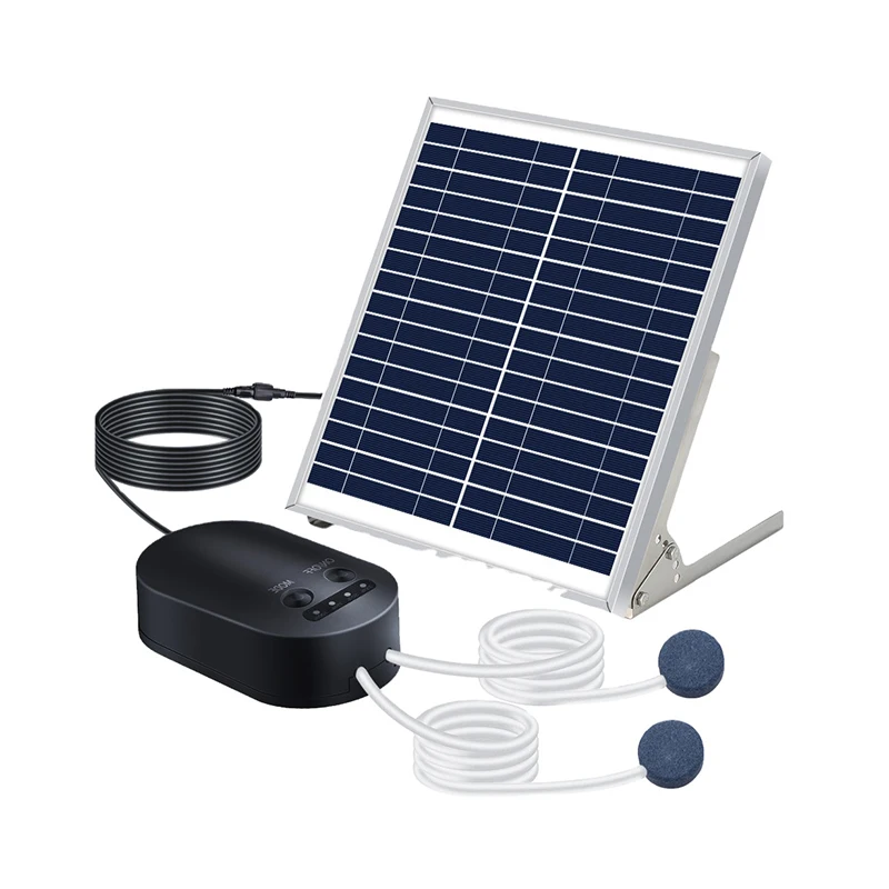 Кислородный аэратор на солнечной батарее воздушный насос для садового фонтана пруда бассейна аквариума