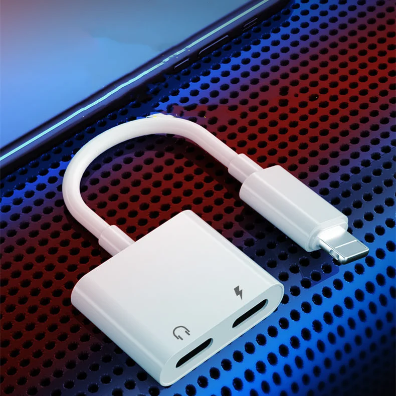  Подходящий iPad Lightning на 2 зарядка песни многофункциональный аудио адаптер
