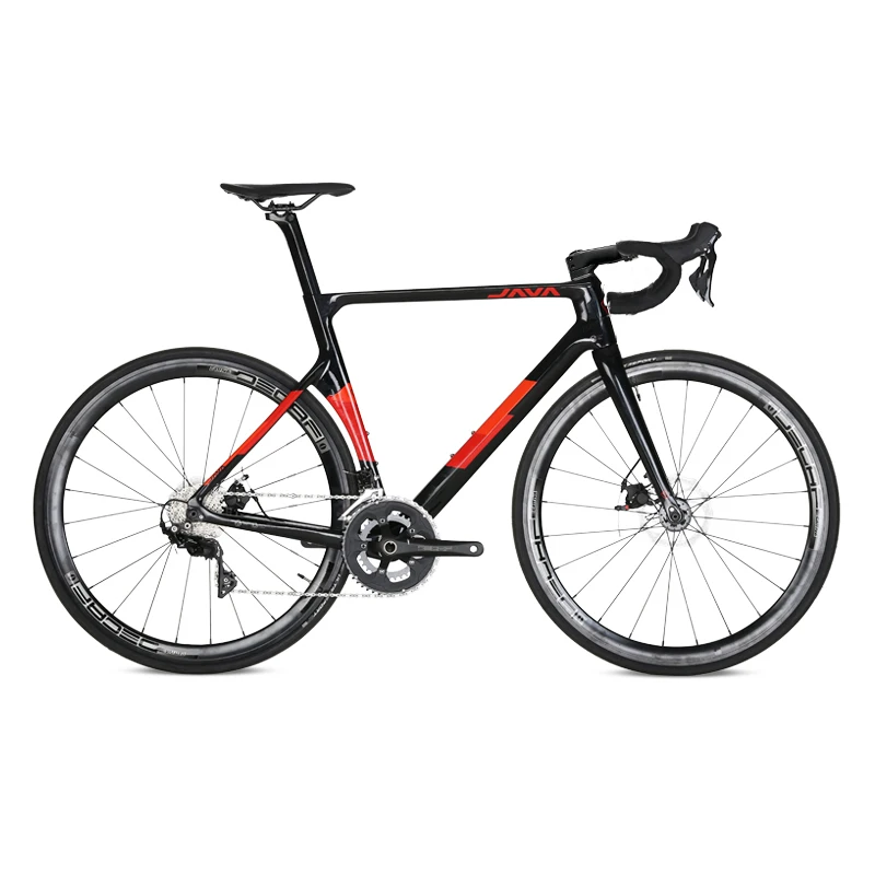 JAVA VESUVIO 22 Speed Road Bike Carbon Fiber Bicycle Frame DECAF Shift Racing Cycling Integrated Carbon Handle 700C Disc Brake
