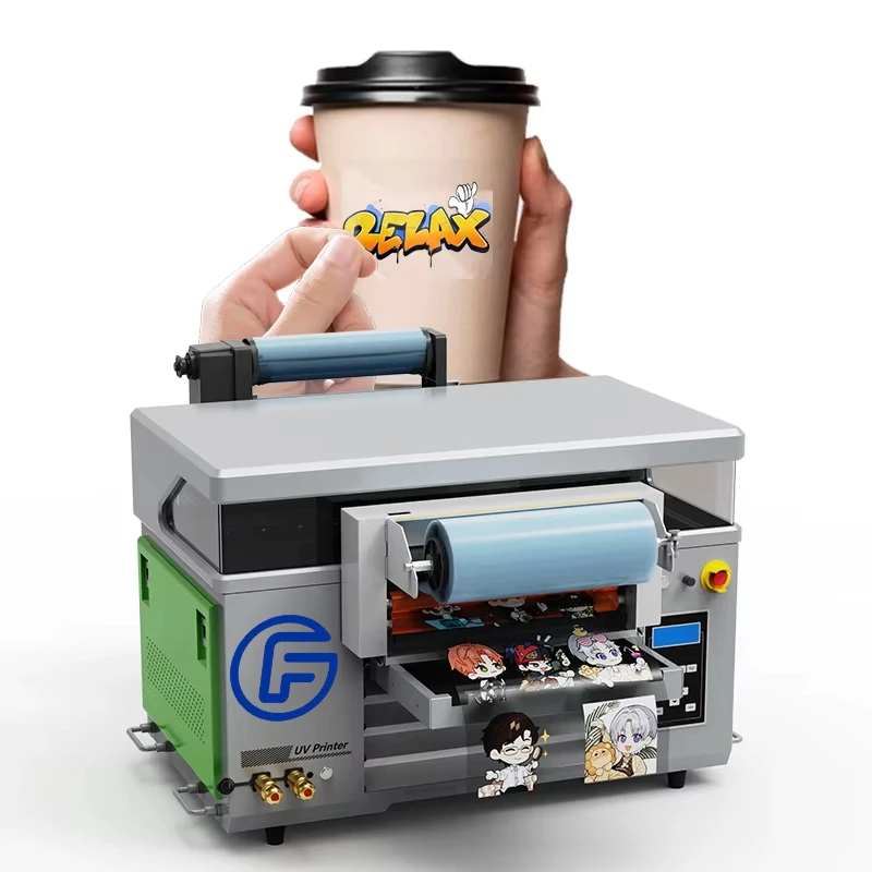 xp600 double head 4060uv flatbed printer small flat transfer printing film for T-shirt textile printing