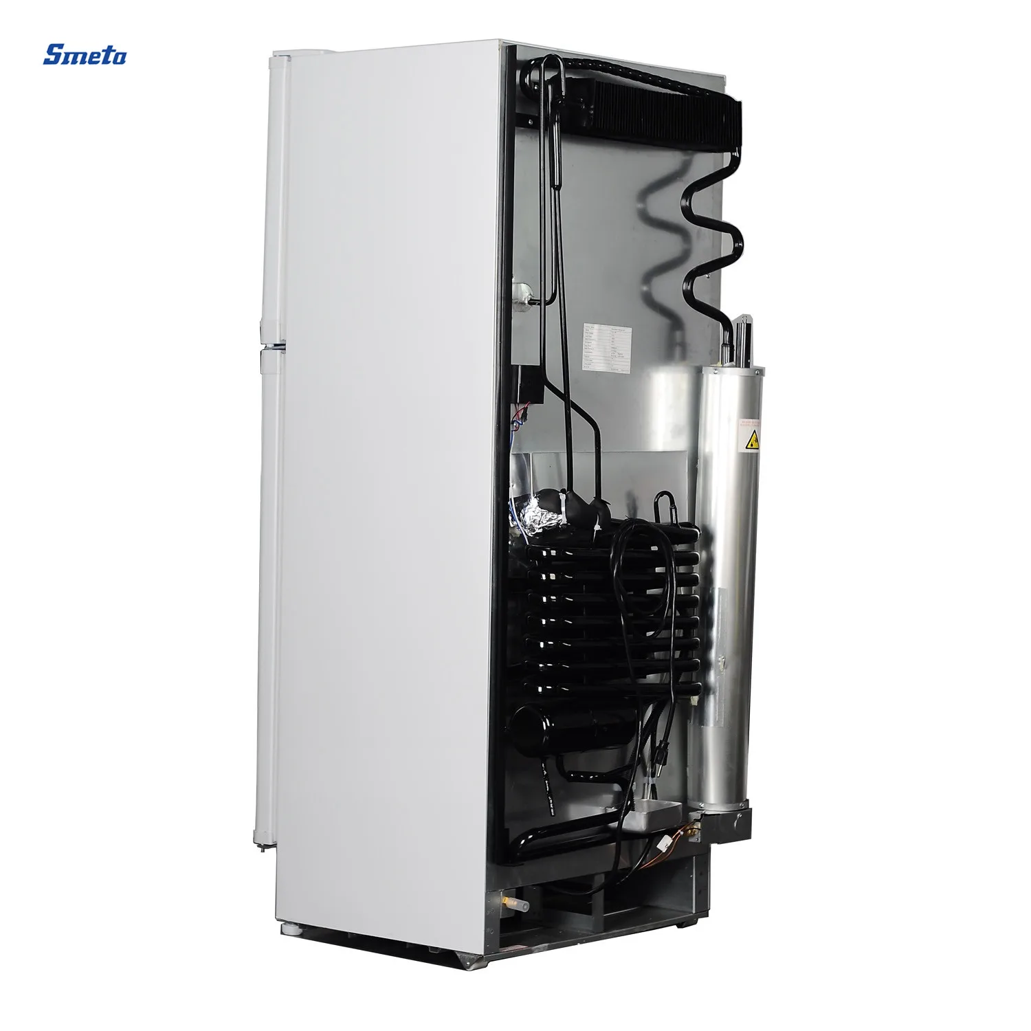 Smeta 225L Double Door Top Freezer LPG Gas AC Absorption Refrigerator