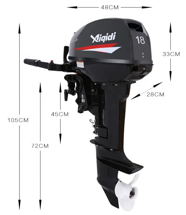 Water Cooling 15HP Two Strokes 246CC 24L Outboard Motor Boat Engine for Marine Raft