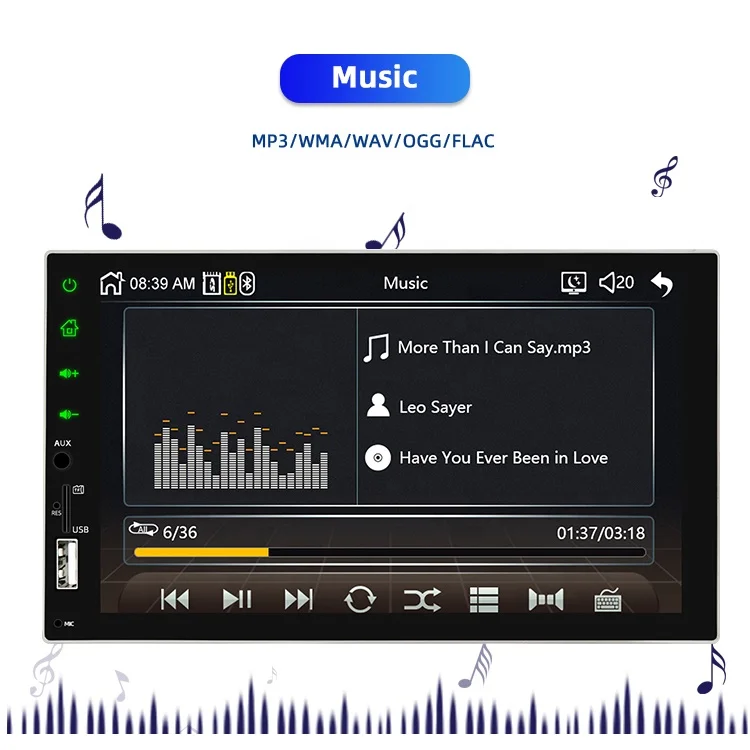 Wholesale 7919S 2 Din 7 Inch MP5 Player Support Car radio Built-in Bt Subwoofer Car Radio Stereo