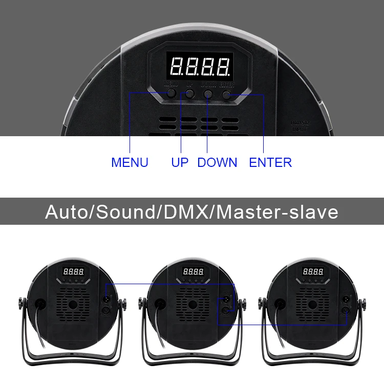 Big Dipper LPC120 Flash Effect Par Light 60x2W RGBW 4 in 1 Stage Lighting for Birthday Dj Party Club Bars