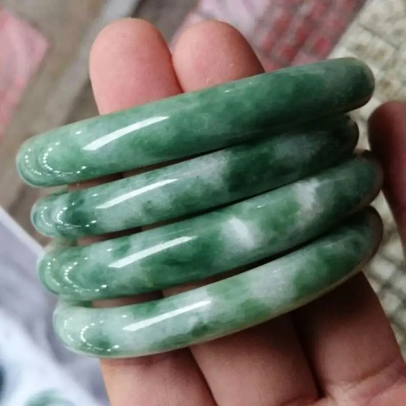 Charm Jewelry Green Jade Bracelet Stone Jade Bangle Hot Selling Genuine Fashion Natural Gift Men and Women 10 CHRISTIAN Trendy