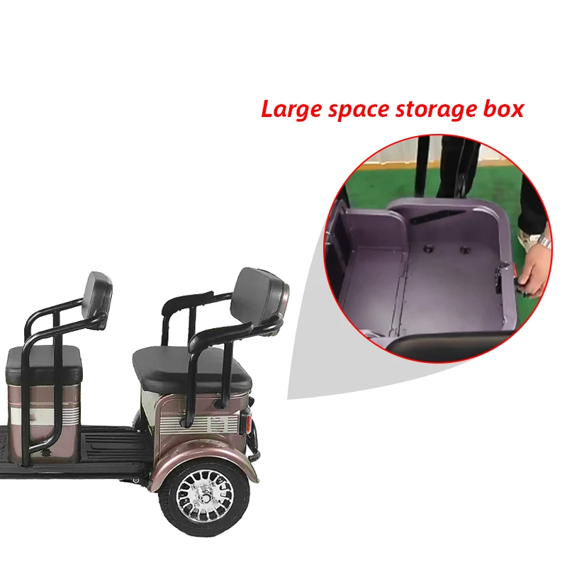 OEM Passenger And Cargo Adult Tricycle Electric Bike New Producing Powerful Three Wheel Electric Tricycle