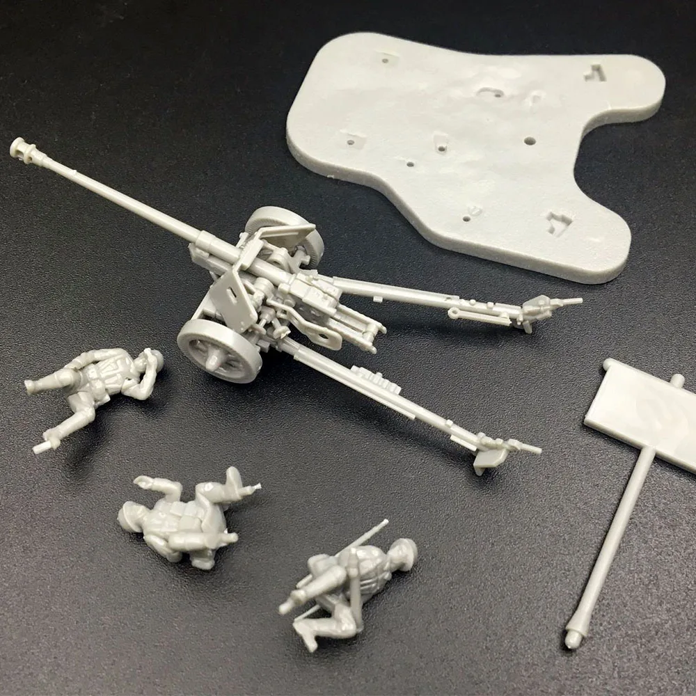 
4D 1:72 Scenario M1938 M30 Assemble Model Antitank Cannon Soviet Artillery Toys Puzzles Building Bricks Toy Model 