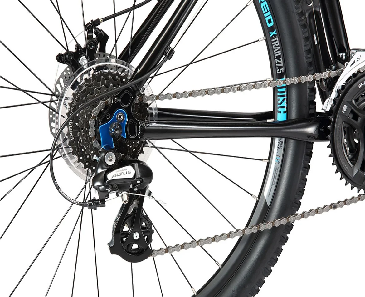 27.5 inch alloy mountain bike 24-speed gear Suntour XCT 100mm travel suspension fork