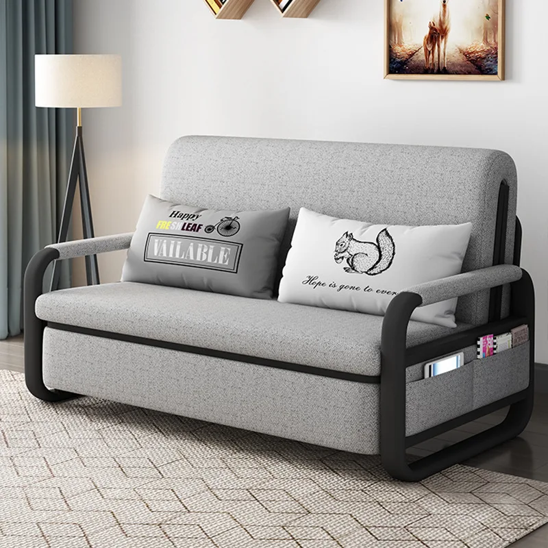 
New Fashion Different Colors Optional Home Living Room Fabric Convenient Foldable Sofa Beds For Adults 