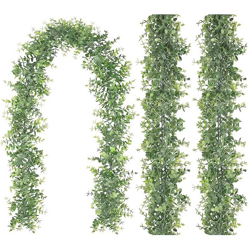 Artificial Green Plant Artificial Eucalyptus Garland Wine 1.8m INS Eucalyptus Wall Hanging Simulated Plant Vine