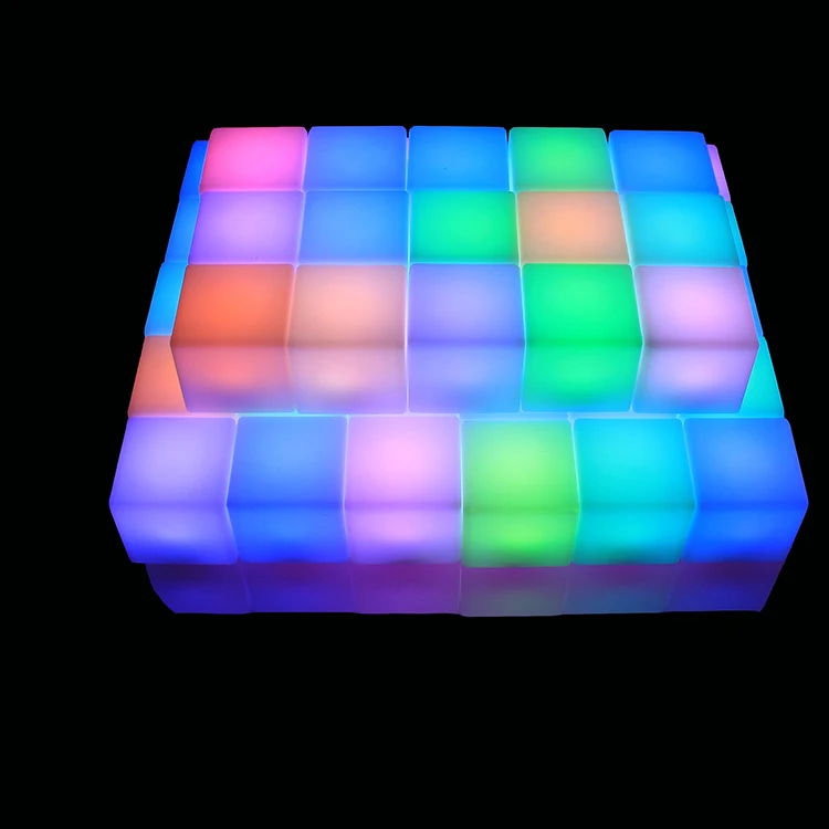 Christmas Decorations Cube Colored Acrylic Cube Color Recognition For Children