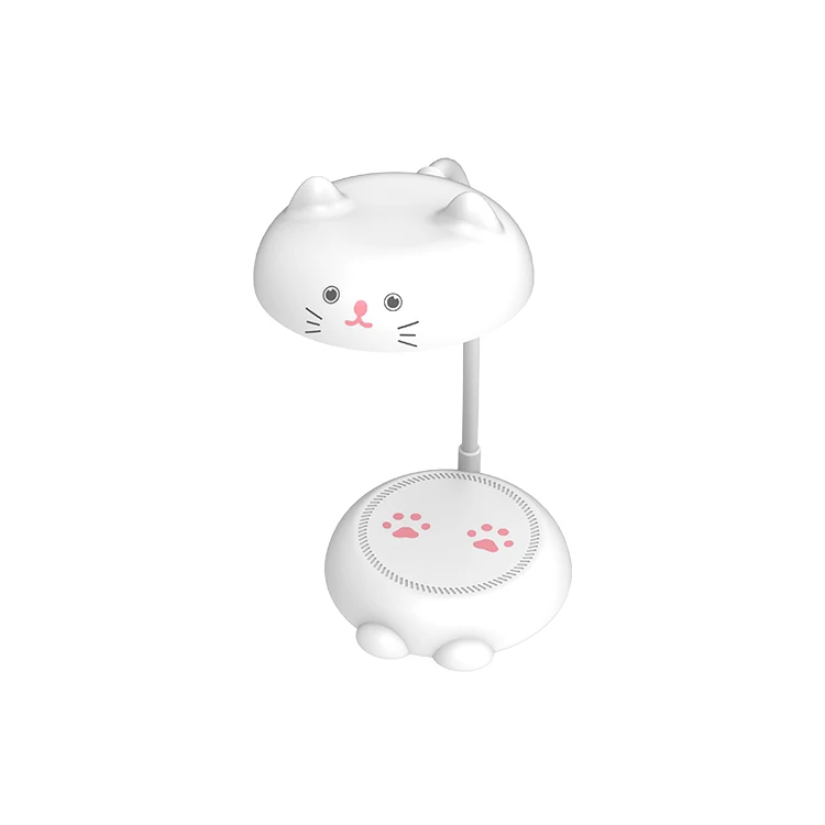 Lovely Cat Shape Animal Pet Table Lamp Touch Control 360 Degree Free Rotation Stepless Dimming Eye-Protection For Children