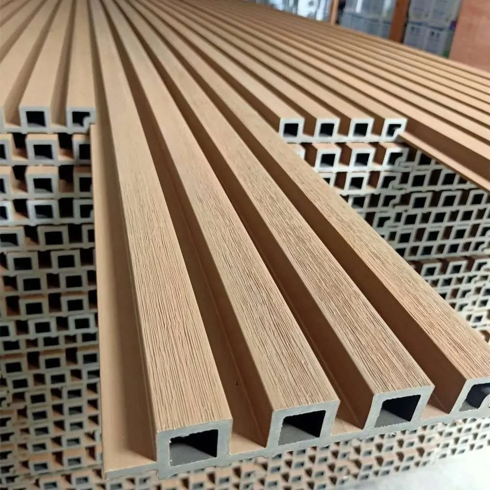 Co-Extrusion custom competitive price 3D Wall Panel Wood Plastic Composite WPC exterior wall cladding