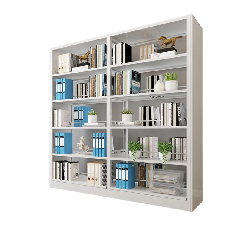 Modern Design steel Metal Book Shelves 5 Ladder Shelves Can Be Customized for School Library Home Office or Hospital Use