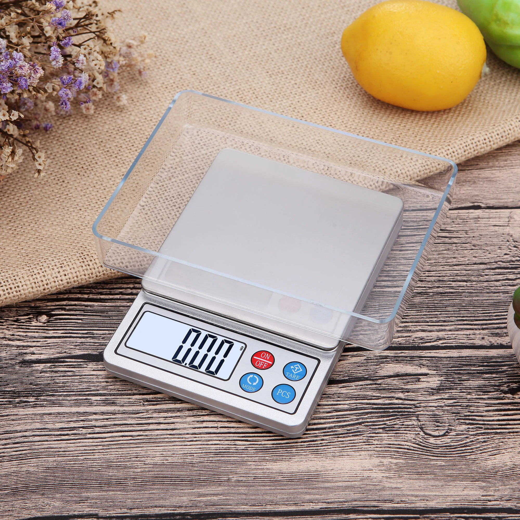 Factory OEM Food Scale 1kg 2kg 3kg Kitchen Measuring Scale 600g/0.01g Electronic Weight Weighing Food Scale With Digital Display
