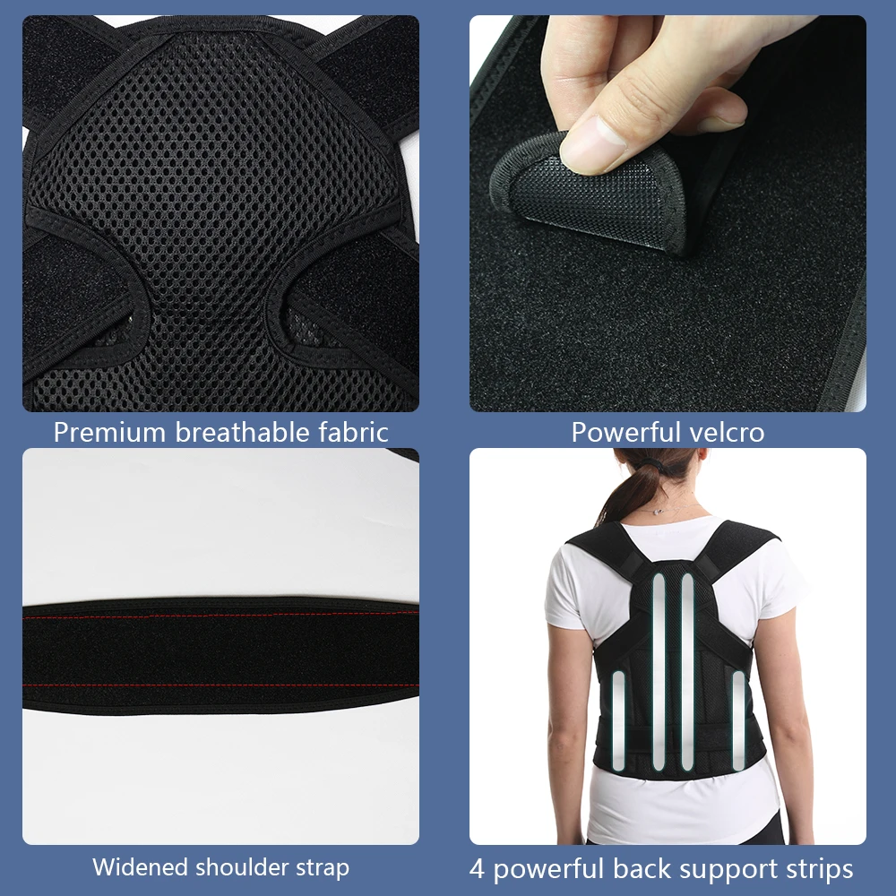 RUNYI Новое поступление OEM 2 в 1 многофункциональные расширенные плечевые ремни облегчение боли сколиоз Корректор осанки