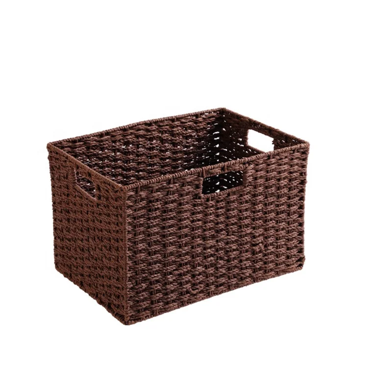 Wholesale Cheap Large Woven Storage Rush Cotton Rope Laundry Basket With Handles