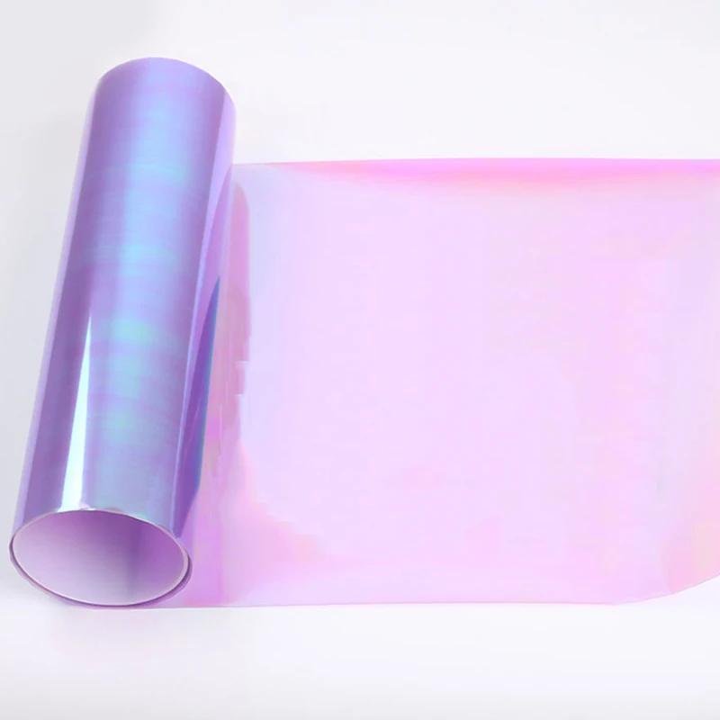 Cheap automotive vinyl sticker Chameleon Transparent Clear Color Changing automobile Car Lamp headlight tail light tinting film