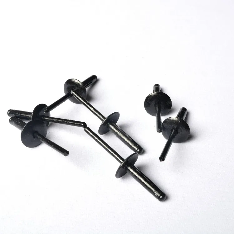 China wholesale price DIN 7337 black rivet  size color csk 6100 Open type end Aluminium Blind Pop Rivet