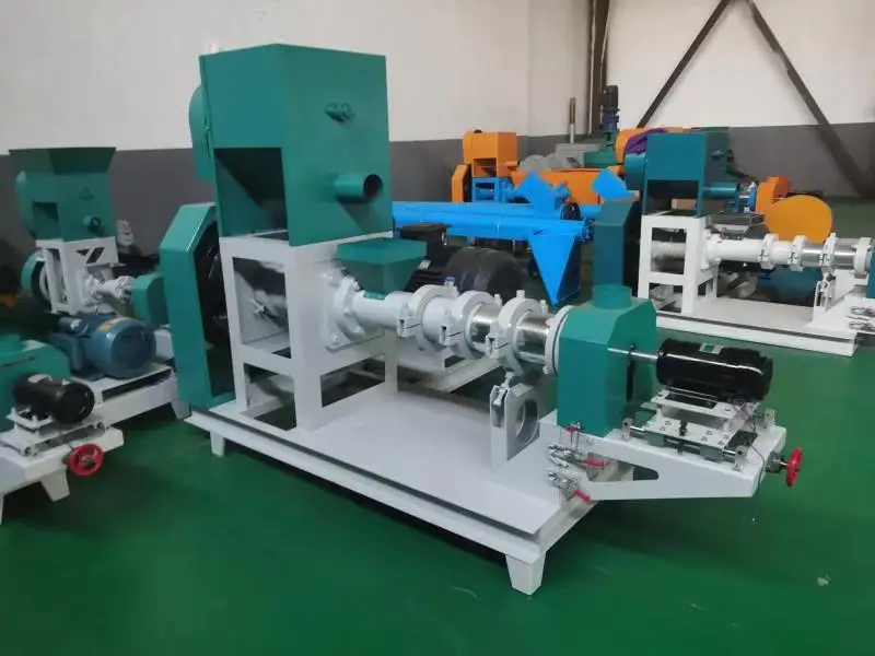 HR High Quality Fish Feed Extruder Twin Screw Production Line Floating Fish Feed Pellet Extruder Feeds Screw Extruder