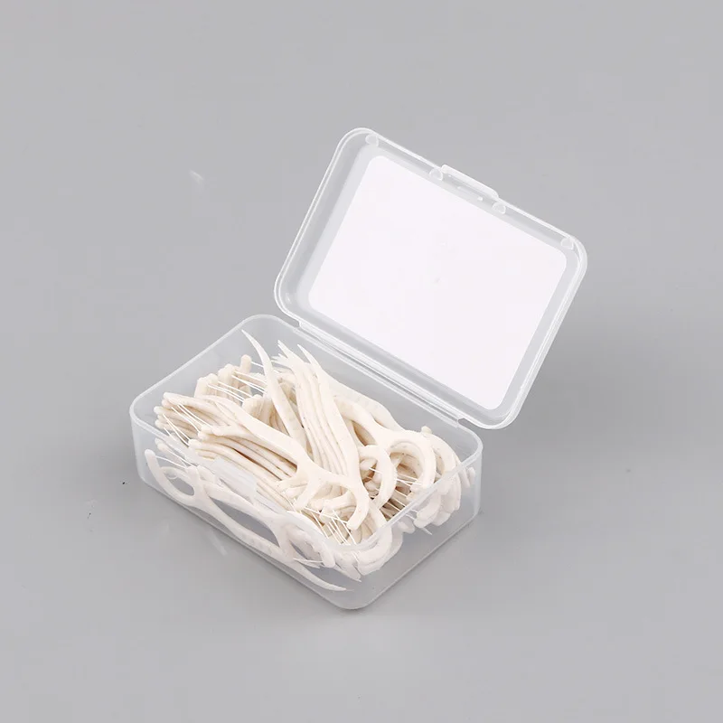 Wholesale Wheat Straw Water Floss Tooth Cleaning Dental Floss Stick