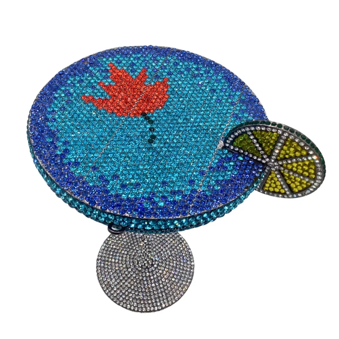 Amiqi MRY187 Luxury  Martini cocktail goblet Crystal Bag Goblet Studded Dinner Bag Diamond Clutch Rhinestone Women Evening Bag