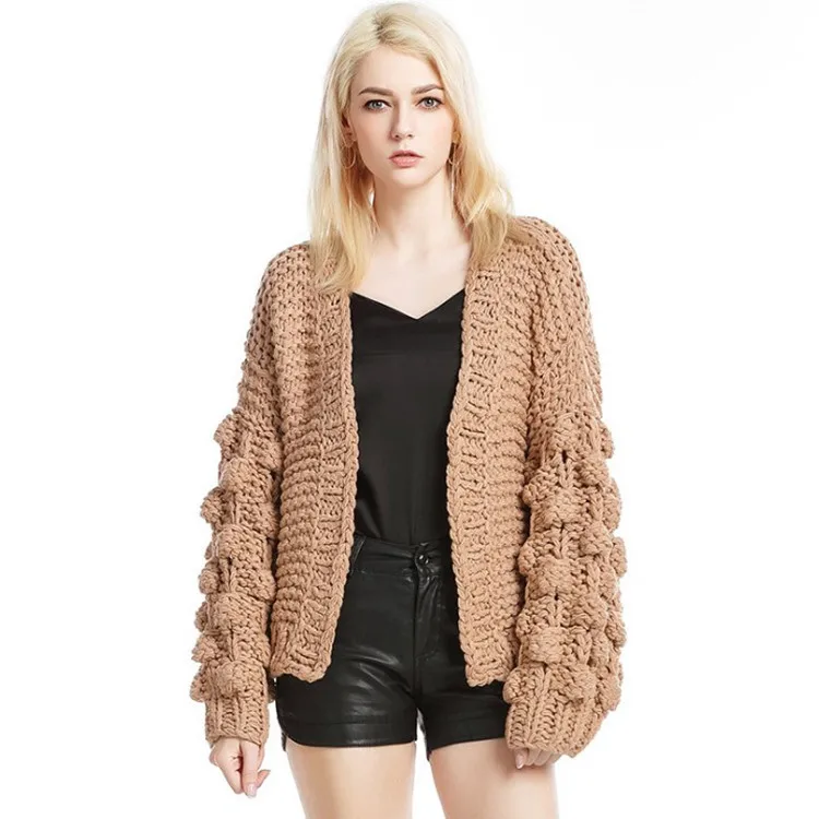 Оптовая продажа, Свободный вязаный свитер с узорами, высококачественный вязаный свитер ручной работы